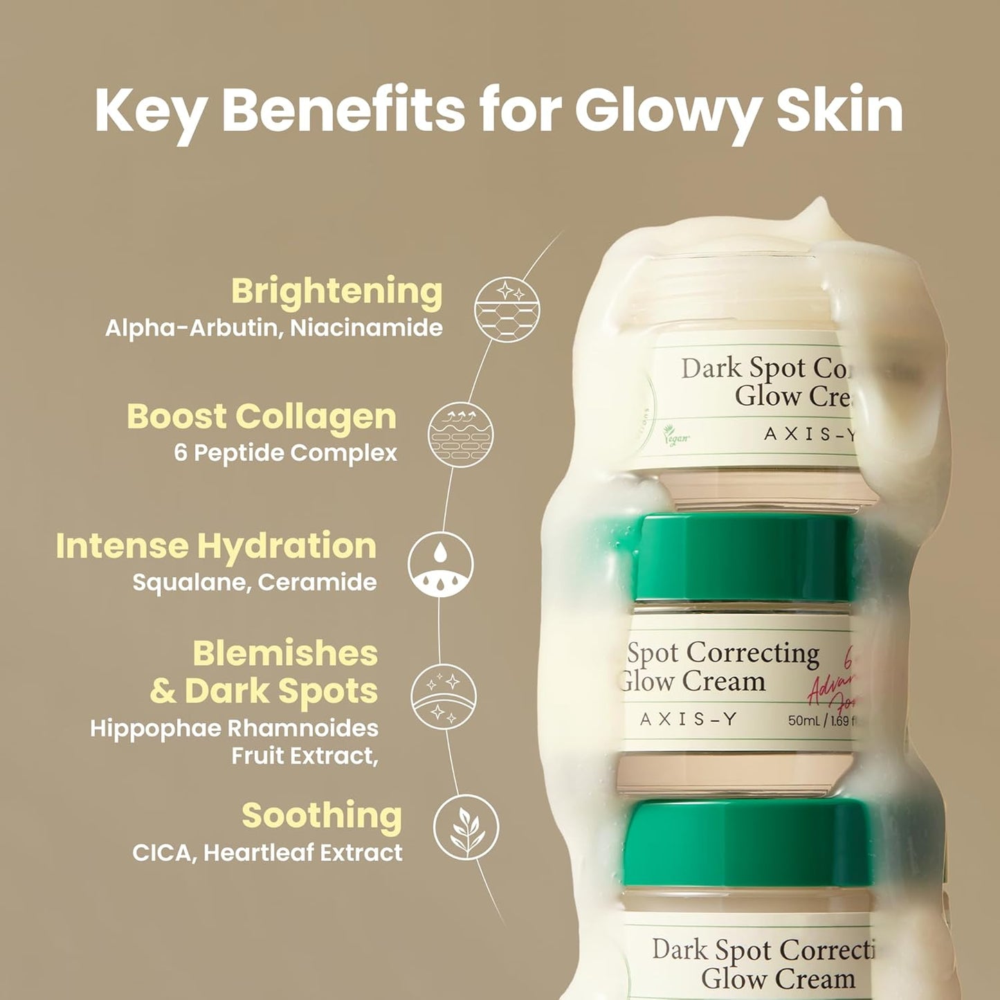 AXIS-Y DARK SPOT CORRECTING GLOW CREAM 50ML