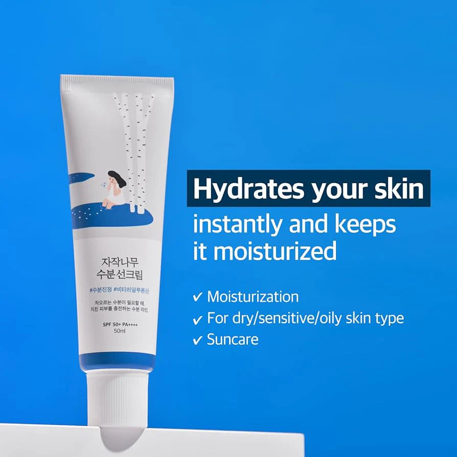 ROUND LAB - Birch Juice Moisturizing Mild Up Sunscreen 50ml