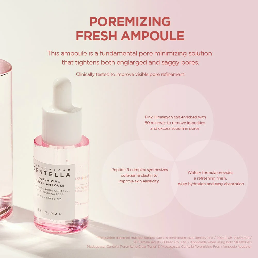 SKIN1004 - Ampoule Fraîche Porémisante à la Centella de Madagascar