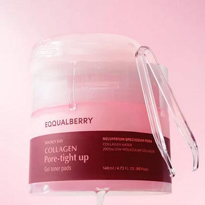 Disques toniques Eqqualberry Collagen pour resserrer les pores