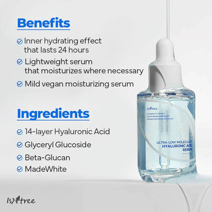 Isntree Ultra Low Molecular Hyaluronic Acid Serum 50ml