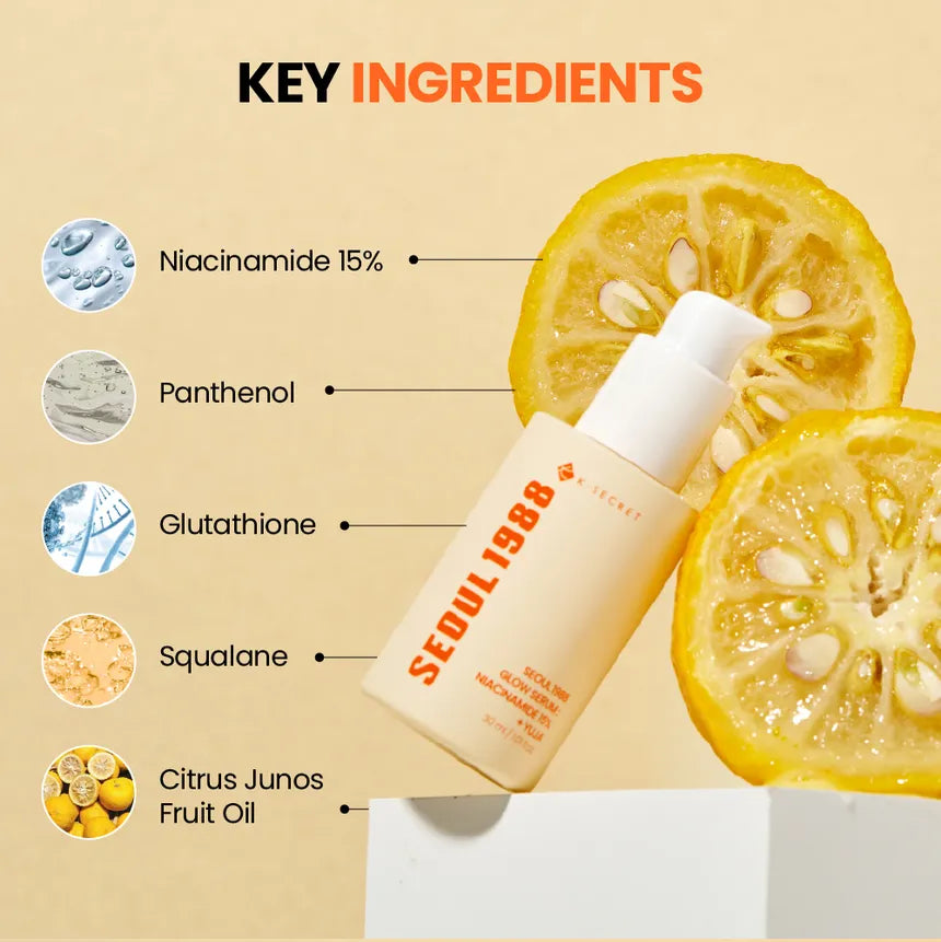 KSECRET - SEOUL 1988 Glow Serum : Niacinamide 15% + Yuja 30ml