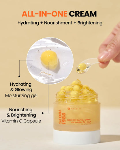 KSECRET - SEOUL 1988 Crème en capsules : Niacinamide 5 % + Yuja 50 ml