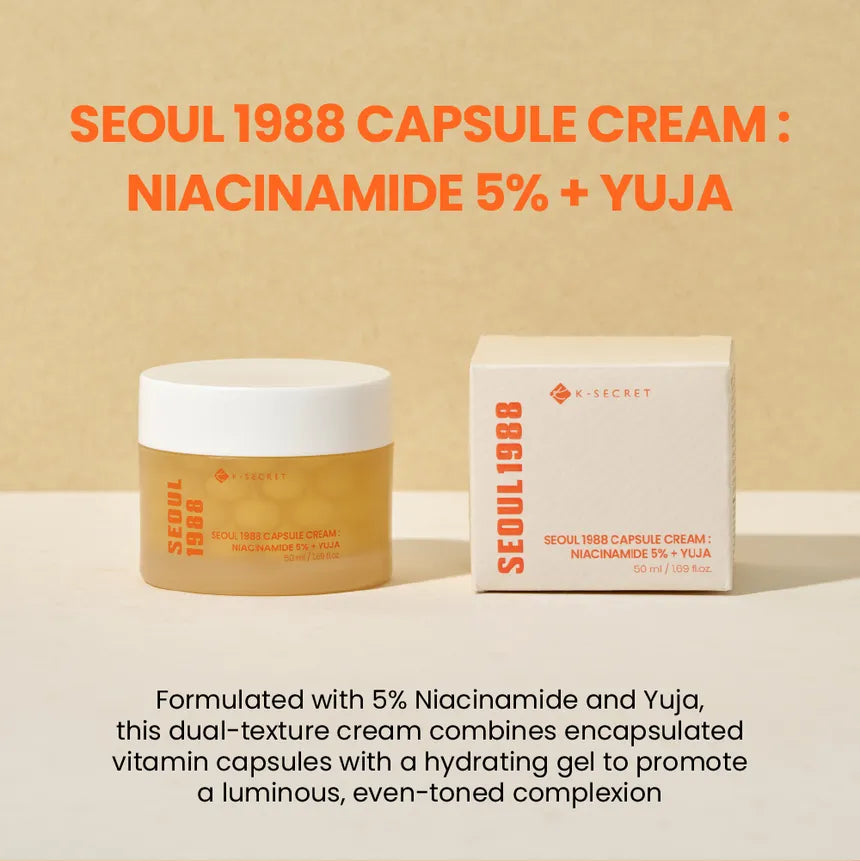 KSECRET - SEOUL 1988 Crème en capsules : Niacinamide 5 % + Yuja 50 ml