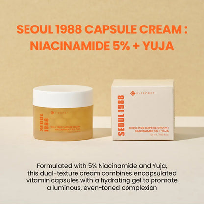 KSECRET - SEOUL 1988 Crème en capsules : Niacinamide 5 % + Yuja 50 ml