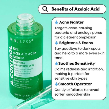 NINELESS - A-Control 10% Azelaic Acid Serum 30ml