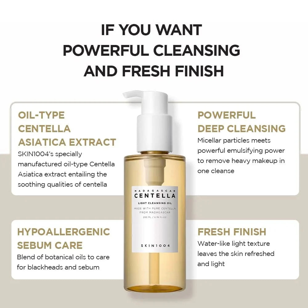 SKIN1004 Madagascar Centella Light Cleansing Oil 200ML