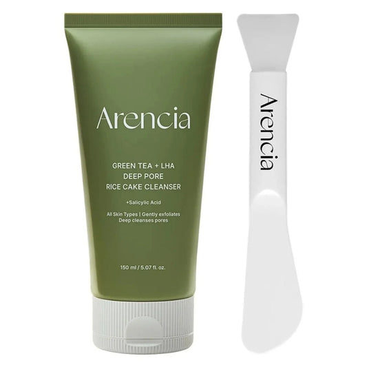 ARENCIA GREEN TEA + LHA DEEP PORE RICE CAKE CLEANSER 150ML