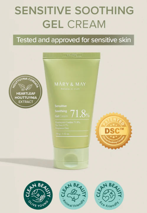 Mary&amp;May - Crème gel apaisante pour peaux sensibles