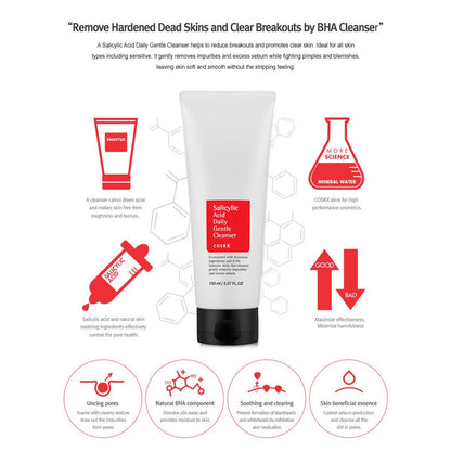 COSRX - Nettoyant doux quotidien à l'acide salicylique [150 ml]
